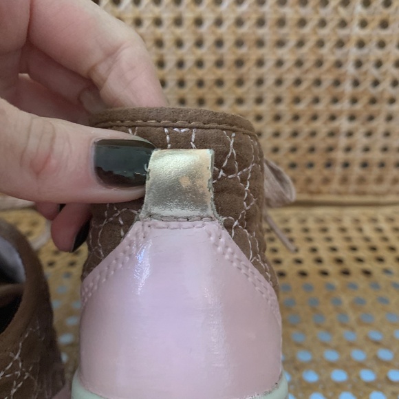 Oshkosh Toddler Girls Tarin Duck Snow Rain Boots Navy Pink 9 - Picture 4 of 6